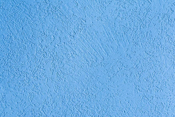 Niebieski Tekstury Powierzchni Ściany Pokryte Ozdobny Tynk Typu Kornik Streszczenie — Zdjęcie stockowe