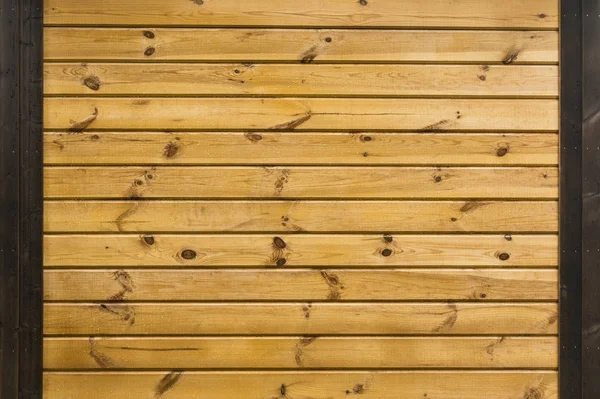 Texture Pannelli Orizzontali Legno Parete Tavole Gialle Con Gocce Acqua — Foto Stock