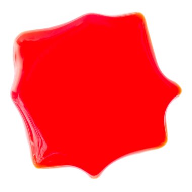 izole beyaz arka plan, üstten görünüm, arka plan üzerinde kırmızı nokta