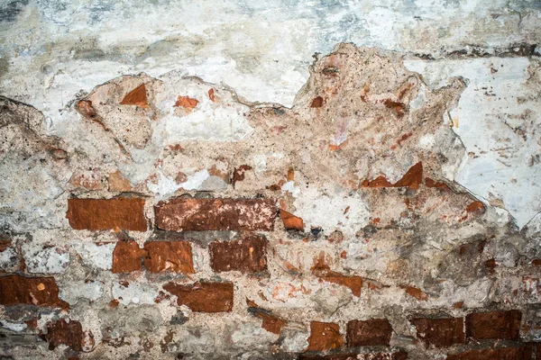 Textura Pared Ladrillo Viejo Ladrillo Antiguo Destruido Arquitectura Fondo Abstracto — Foto de Stock