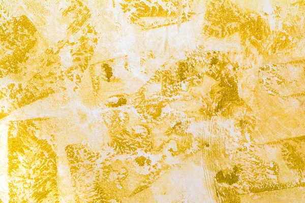 Superficie de pared antigua, textura amarilla de yeso decorativo, fondo de abstracción de arquitectura — Foto de Stock