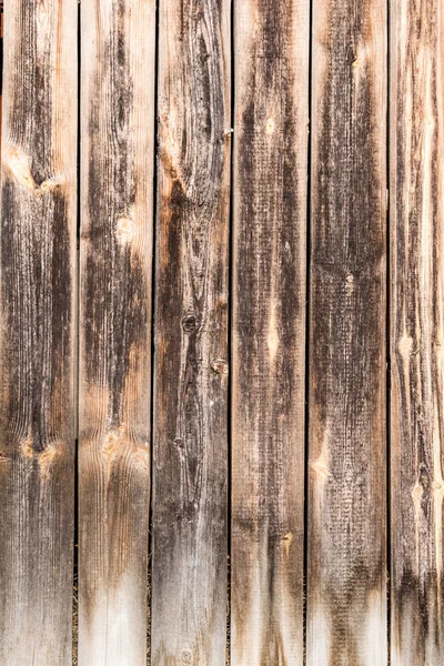 古い垂直風化ボード、暗いアンティークの木製パネルの質感、装飾抽象化の背景 — ストック写真