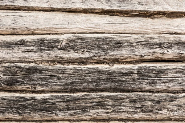 Pared de madera vieja, textura de troncos de madera antiguos, fondo de abstracción de la decoración de cerca — Foto de Stock