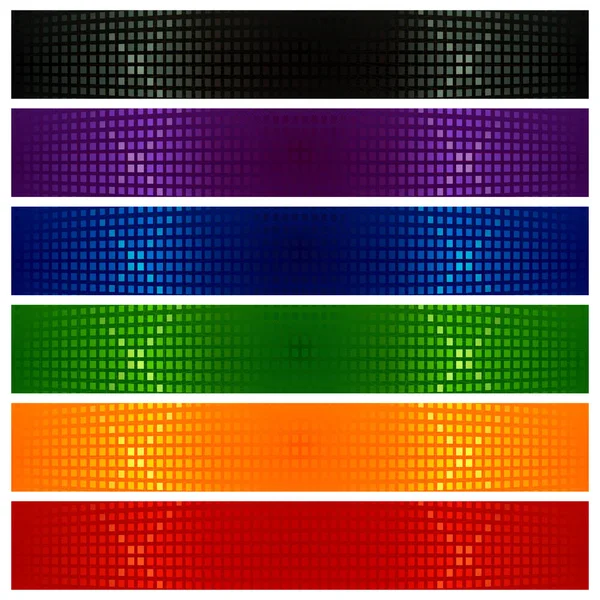 Variación Banderas Modernas Colores — Vector de stock