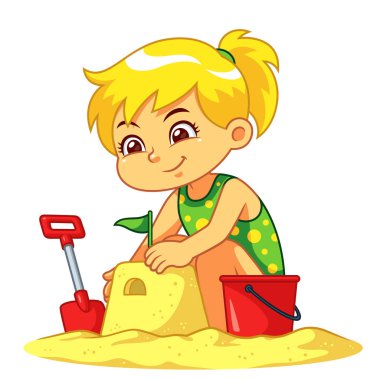 Kumdan kale yapma kız.