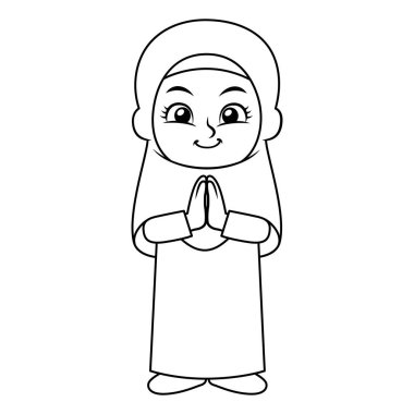 Salaam Bw tebrik Müslüman kız hac.