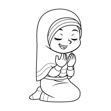 Samimiyet Bw ile dua dua Müslüman kız