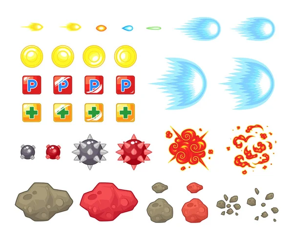 Adecuado Para Desplazamiento Lateral Disparos Acción Aventura Juego — Vector de stock