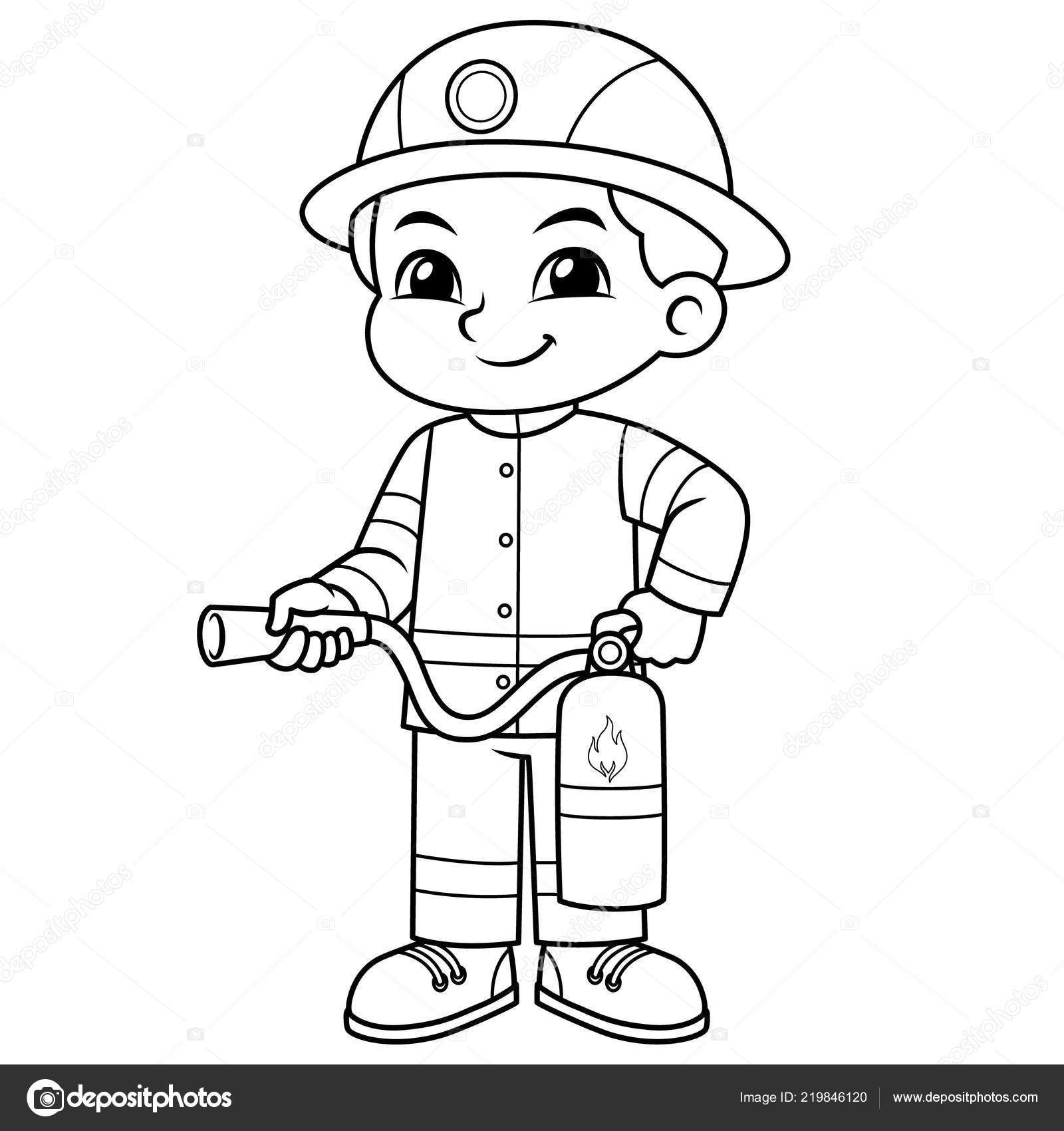 Fire Fighter Boy Ready Spray Fire Extinguisher Stock Vector Image by ©mikailain #219846120 Fire Fighter Boy Ready Spray Fire Extinguisher Stock Vector Image by ©mikailain #219846120