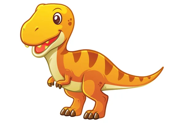 Little Tyrannosaurus Cartoon Illustration — Stock Vector