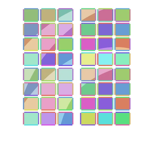 Fond vectoriel abstrait de tuiles colorées — Image vectorielle