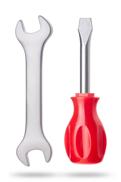 Screwdriver and wrench icon — Stock Photo, Image
