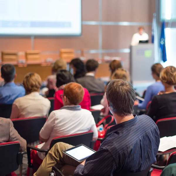 Intervento di presentazione sulla conferenza di business. — Foto Stock