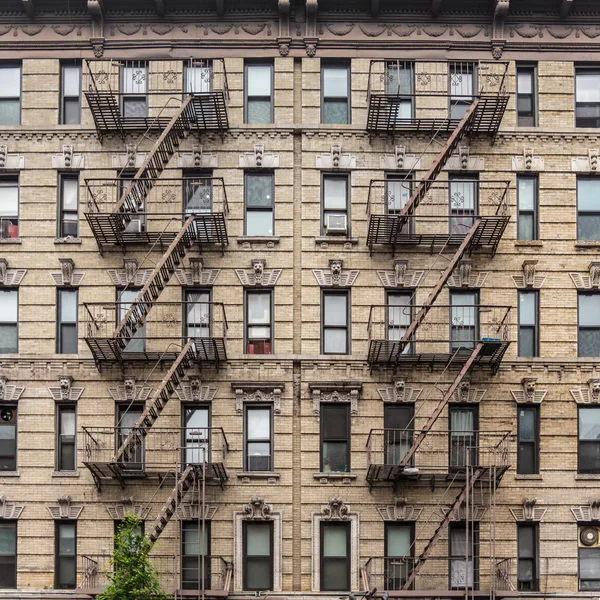 A fire escape of an apartment building in New York city