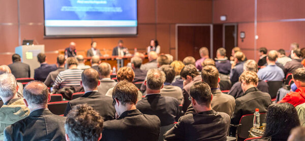 Audience at the conference hall.