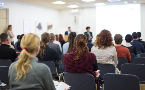 Intervento di presentazione sulla conferenza di business. — Foto Stock