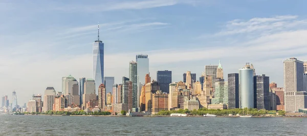 Panoramic view of Lower Manhattan, New York City, USA — Stock Photo, Image