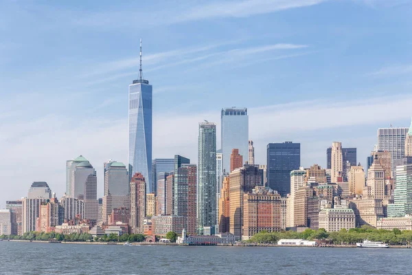Blick auf Lower Manhattan, New York City, USA — Stockfoto