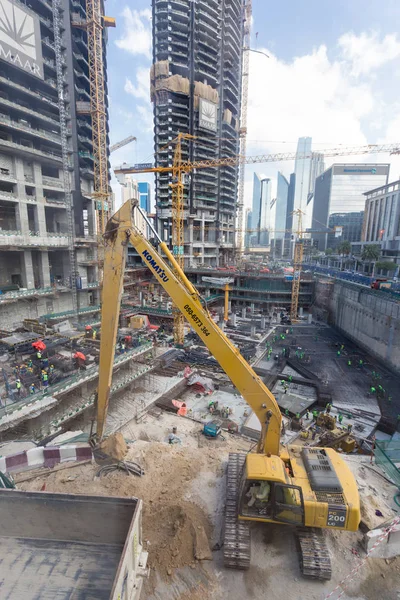 Obras de construção de edifícios modernos. — Fotografia de Stock