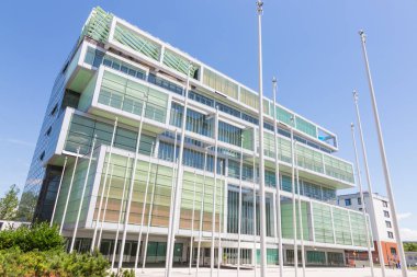 Sloven ticaret ljubljana, Slovenya, Avrupa'nın modern Binası.