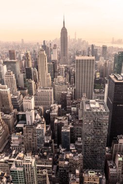 Manhattan şehir manzarası panorama, New York City, Amerika Birleşik Devletleri