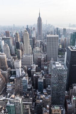 New York şehri. Manhattan şehir manzarası panorama.