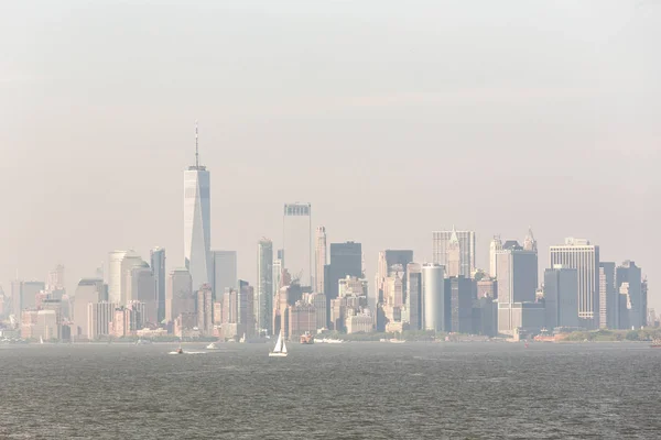 Panoramic view of Lower Manhattan, New York City, USA — Stock Photo, Image