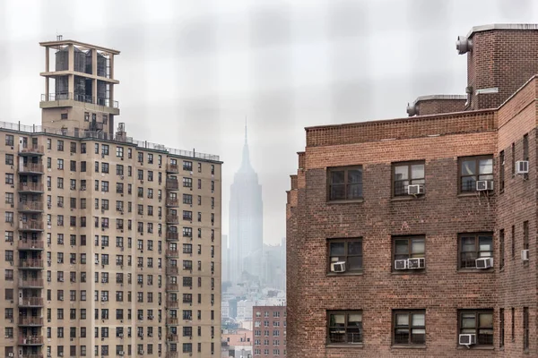 Le quartier chinois de New York et les bureaux inférieurs de Manhattan à becakground — Photo