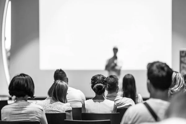 Business speaker giving a talk at business conference event. — Stock Photo, Image