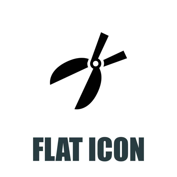 Garden Scissors Icon Flat Illustration Isolated Vector Sign Symbol — Stock Vector