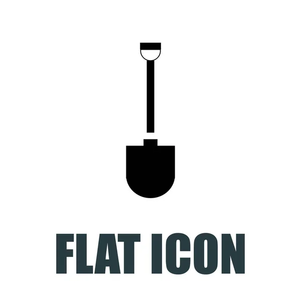 Shovel Icon Flat Illustration Isolated Vector Sign Symbol — Stock Vector