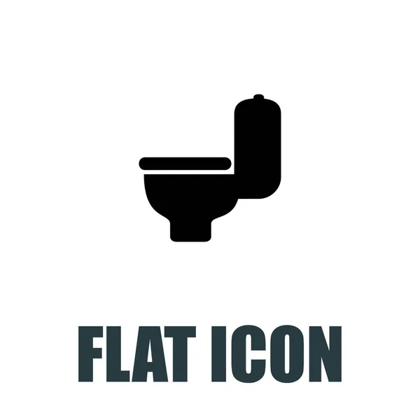 Toilet Icon Flat Illustration Isolated Vector Sign Symbol — Stock Vector