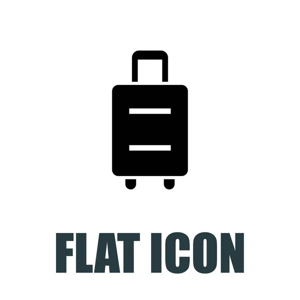 Suitcase Icon Flat Illustration Isolated Vector Sign Symbol — Stock Vector