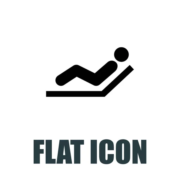 Man Beach Icon Flat Illustration Isolated Vector Sign Symbol — Stock Vector