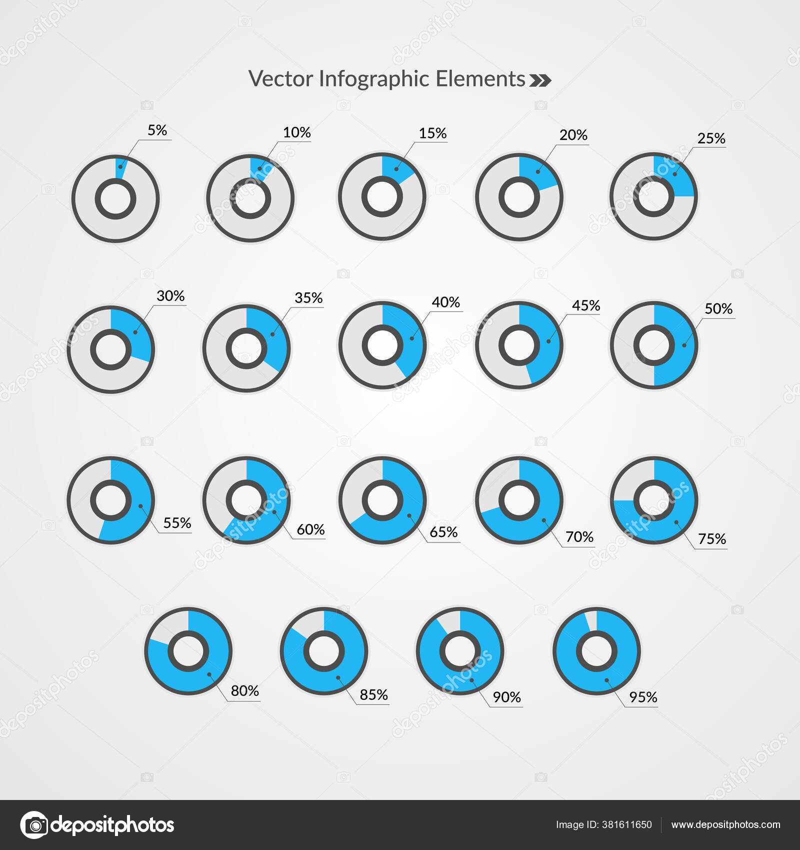 Percent Pie Chart Symbols Percentage Vector Infographics Isolated Circle Icons Stock Vector C Simple Percent Pie Chart Symbols Percentage Vector Infographics Isolated Circle Icons Stock Vector C Simple