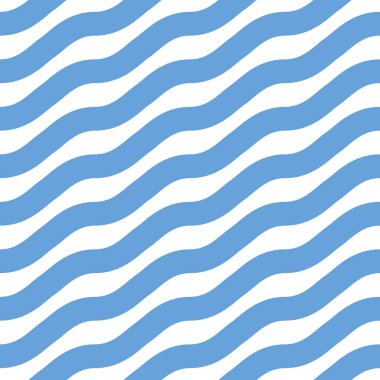 Beyaz arka planda mavi basit geometrik Dikişsiz desen. Soyut Tasarım. Modern vektör deseni.