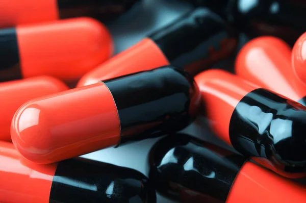Medical Pills Capsules Macro Image Closeup Shallow Dof — Stock Photo, Image