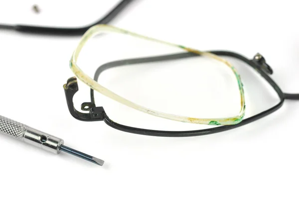 Eyeglasses repair concept. — Stock Photo, Image