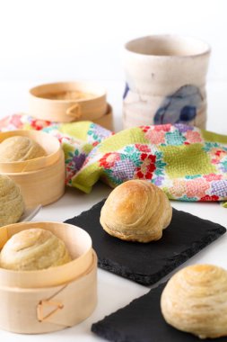 Oryantal gıda kavramı ev yapımı organik Huaiyang Spiral Çin f