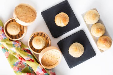 Oryantal gıda kavramı ev yapımı organik Huaiyang Spiral Çin f