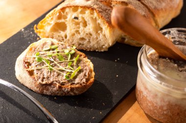 Gıda Kavramı fransız sığır rillettes ev yapımı kabuklu bir yayıldı