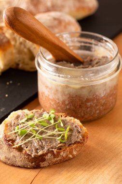Gıda Kavramı fransız sığır rillettes ev yapımı kabuklu bir yayıldı