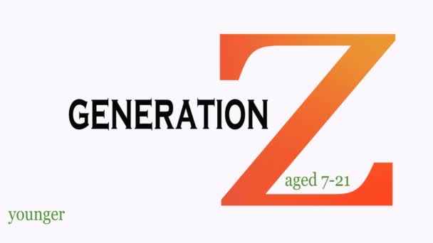Generación Collage Palabras Concepto Marketing Segmentación — Vídeos de Stock