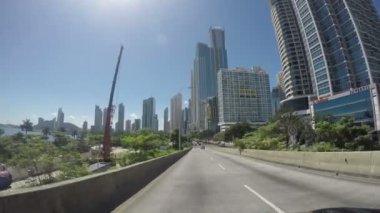 Panama City, Panama-Ekim 9: Panama City ve Panama, 9 Ekim 2018 mali alanda güzel manzarası görünümünü.