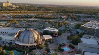 Orlando 6 Şubat: 6 Şubat 2019 tarihinde Orlando, Florida'nın Orlando havadan görünümü
