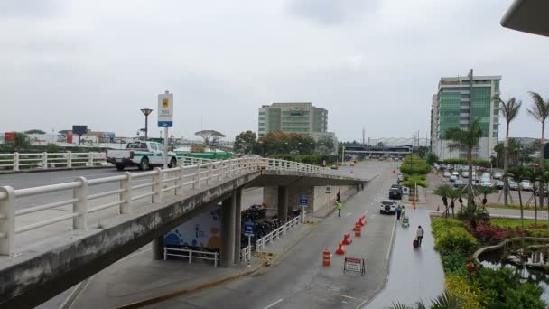 Guayaquil Ecuador Oct 2019 Entrada Principal Ciudad Guayaquil Desde Aeropuerto — Vídeo de stock