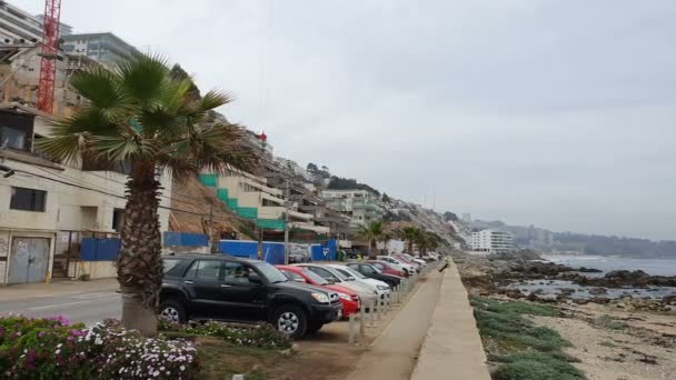 Vina Del Mar Χιλή Οκτ 2019 Αρχιτεκτονική Της Περιοχής Renaca — Αρχείο Βίντεο