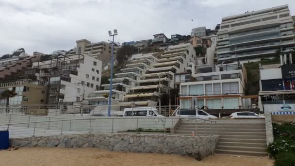 Vina Del Mar Χιλή Οκτωβρίου 2019 Θέα Στο Τοπίο Της — Αρχείο Βίντεο