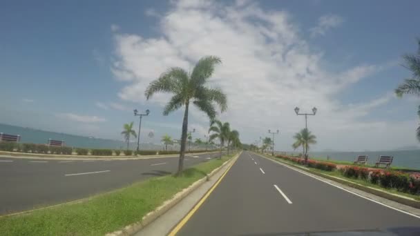 Pov Strada Vuota Panama City Panama Città Quarantena Strade Abbandonate — Video Stock