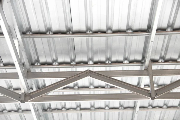 Lightweight Steel Roof Construction — Stock Photo, Image